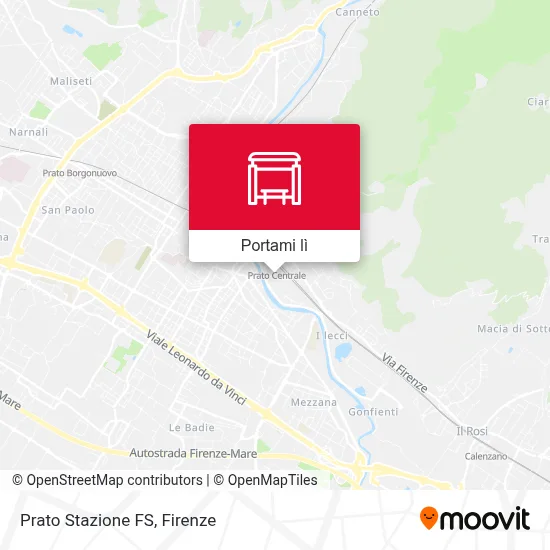 Mappa Prato Stazione FS