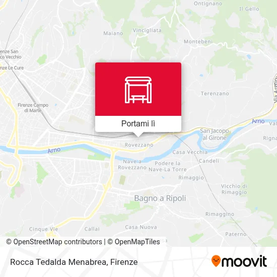Mappa Rocca Tedalda Menabrea