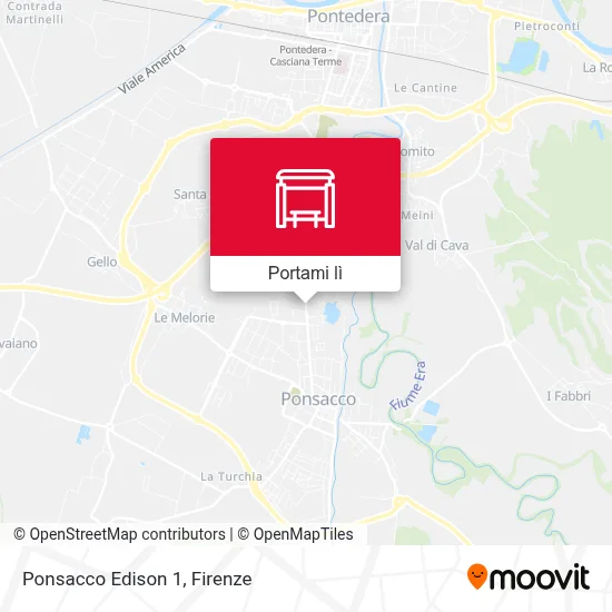 Mappa Ponsacco Edison 1