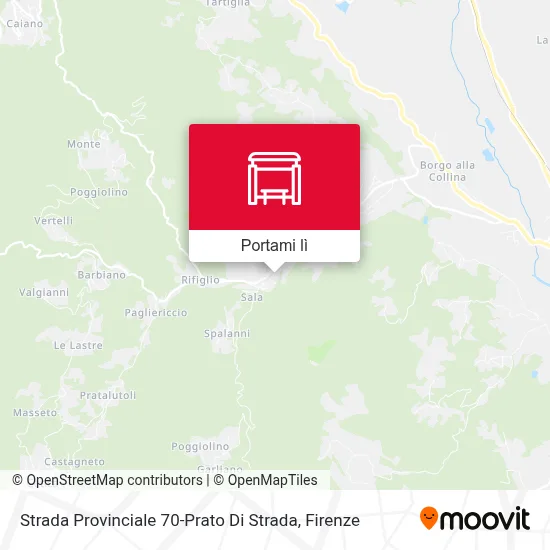 Mappa Strada Provinciale 70-Prato Di Strada