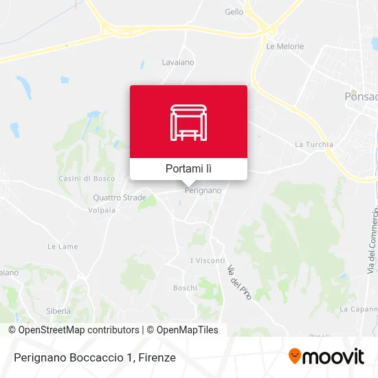 Mappa Perignano Boccaccio 1