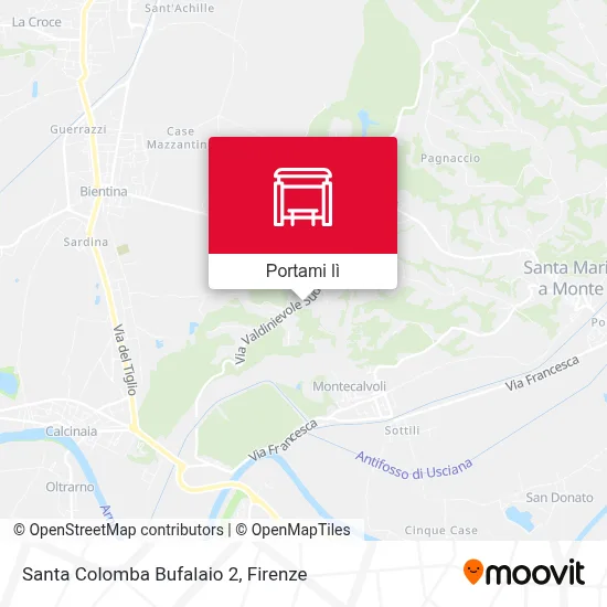 Mappa Santa Colomba Bufalaio 2