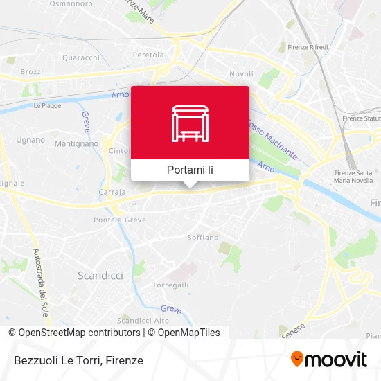 Mappa Bezzuoli Le Torri