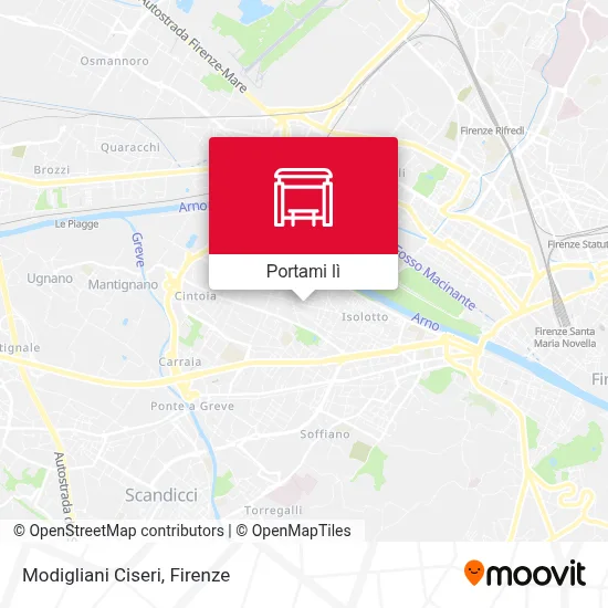 Mappa Modigliani Ciseri