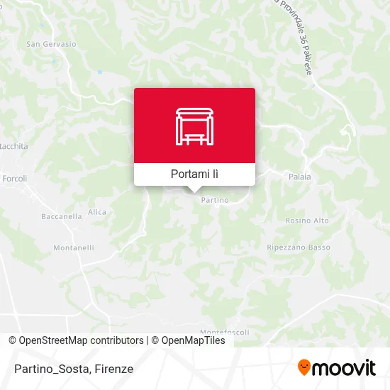 Mappa Partino_Sosta