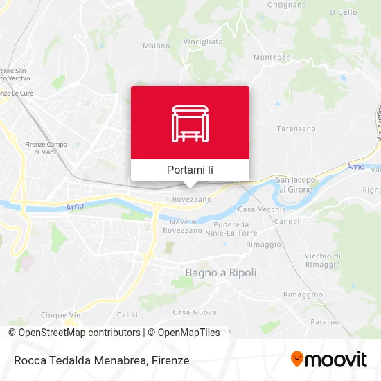 Mappa Rocca Tedalda Menabrea