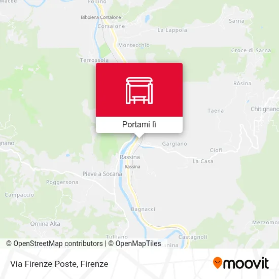 Mappa Via Firenze Poste