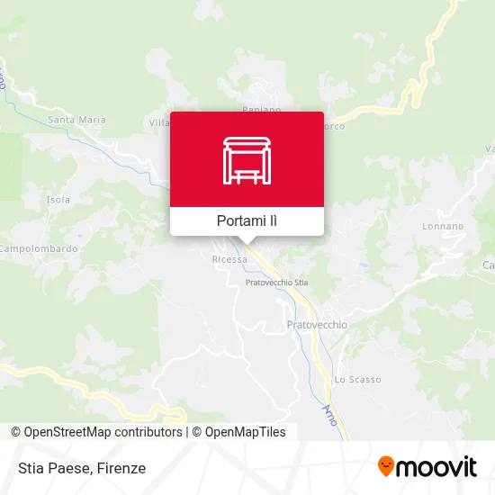 Mappa Stia Paese