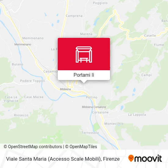 Mappa Viale Santa Maria (Accesso Scale Mobili)