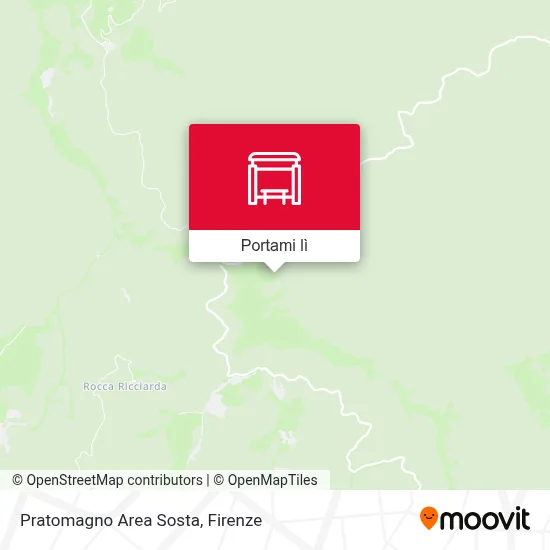 Mappa Pratomagno Area Sosta