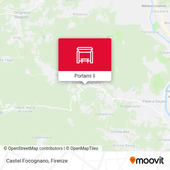 Mappa Castel Focognano