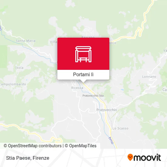 Mappa Stia Paese