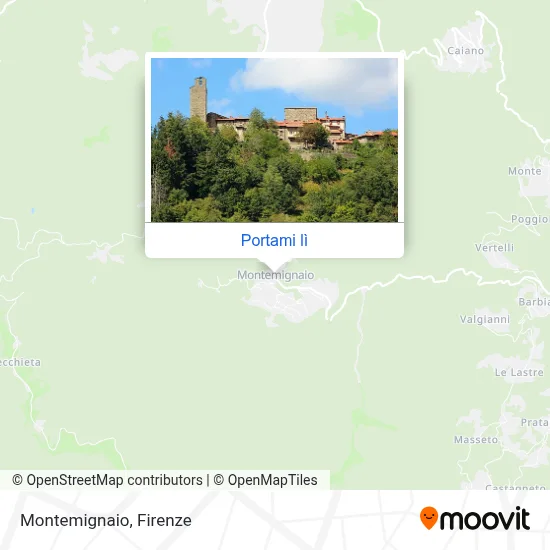 Mappa Montemignaio