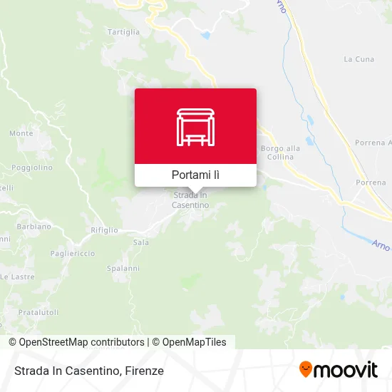 Mappa Strada In Casentino