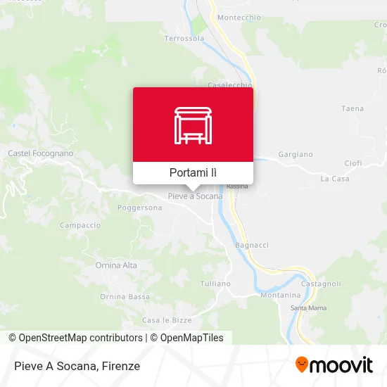 Mappa Pieve A Socana