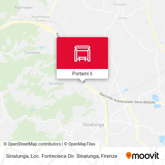 Mappa Sinalunga, Loc. Fontecieca Dir. Sinalunga