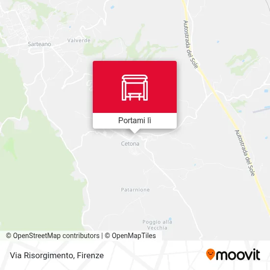 Mappa Via Risorgimento
