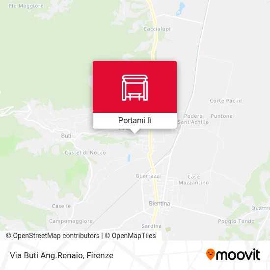 Mappa Via Buti Ang.Renaio