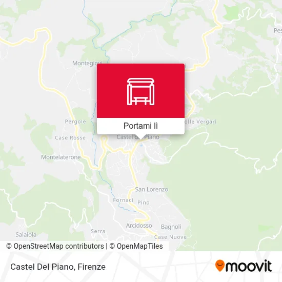 Mappa Castel Del Piano