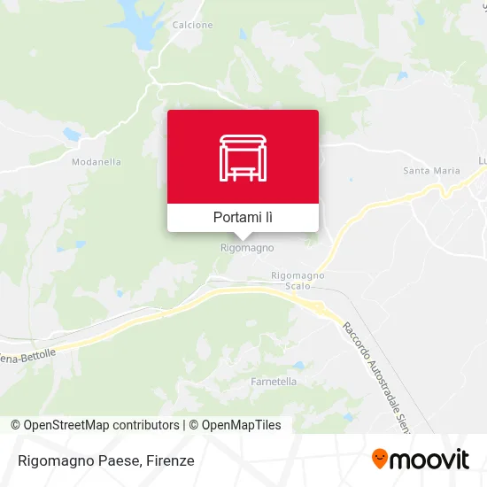 Mappa Rigomagno Paese
