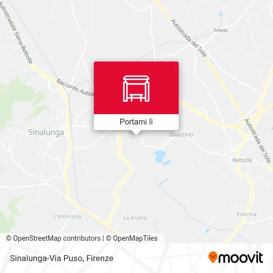 Mappa Sinalunga-Via Puso