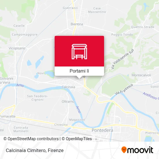 Mappa Calcinaia Cimitero