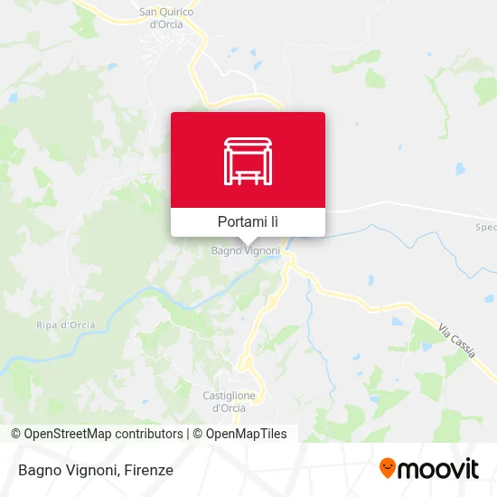 Mappa Bagno Vignoni