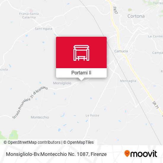Mappa Monsigliolo-Bv.Montecchio Nc. 1087