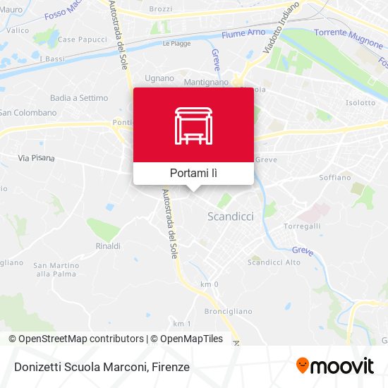 Mappa Donizetti Scuola Marconi