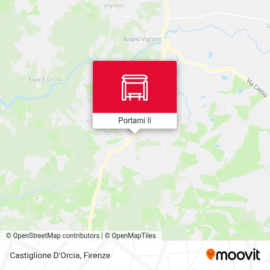 Mappa Castiglione D'Orcia