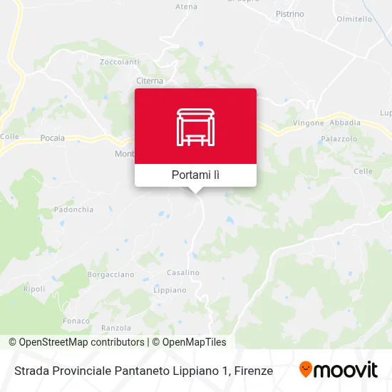 Mappa Strada Provinciale Pantaneto Lippiano 1
