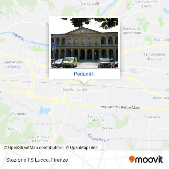 Mappa Stazione FS Lucca