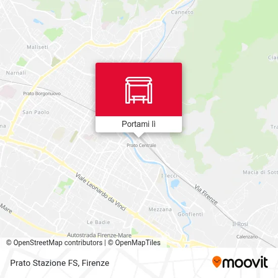 Mappa Prato Stazione FS