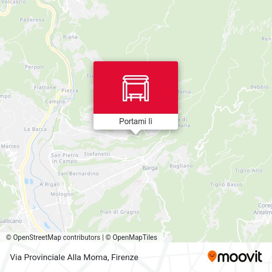 Mappa Via Provinciale Alla Moma