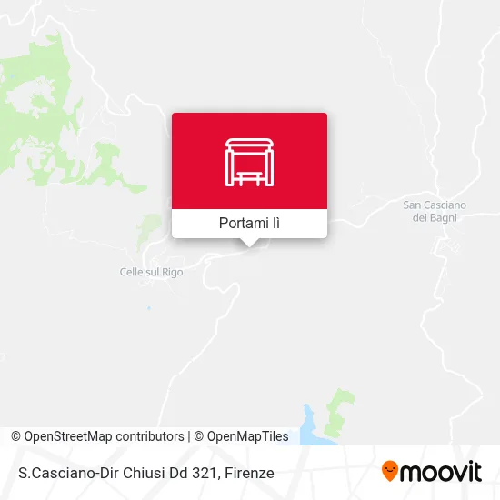 Mappa S.Casciano-Dir Chiusi Dd 321