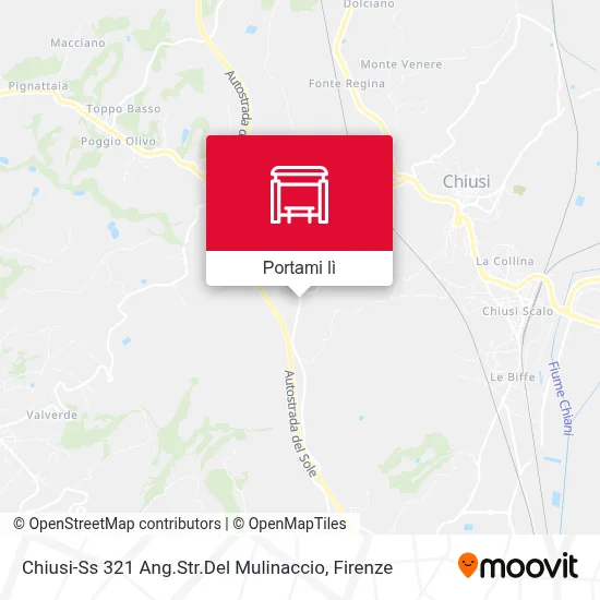 Mappa Chiusi-Ss 321 Ang.Str.Del Mulinaccio