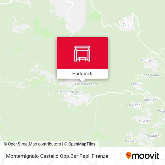 Mappa Montemignaio Castello Opp.Bar Papi