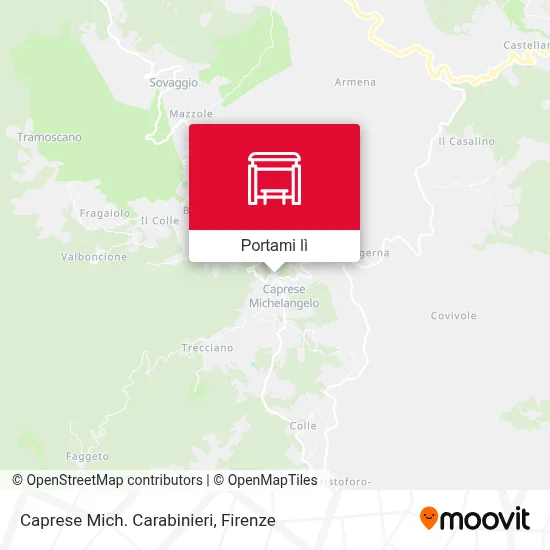 Mappa Caprese Mich. Carabinieri
