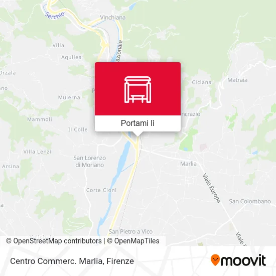 Mappa Centro Commerc. Marlia
