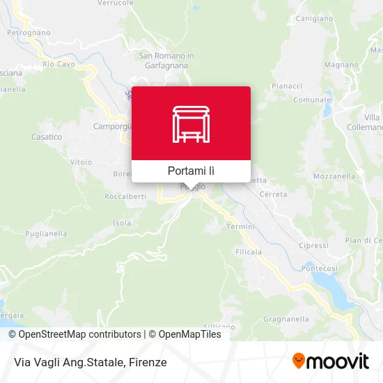 Mappa Via Vagli Ang.Statale