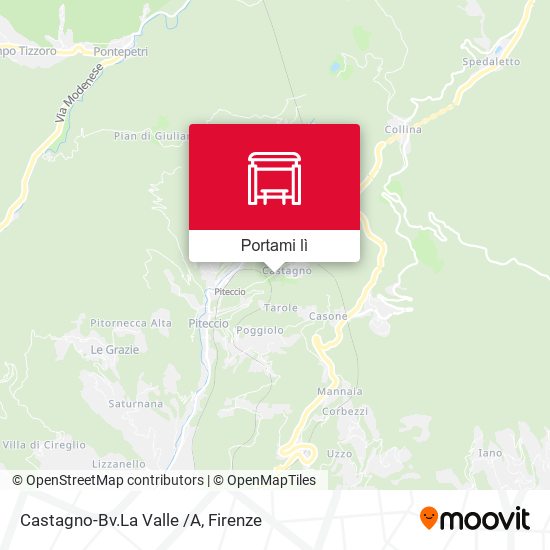 Mappa Castagno-Bv.La Valle /A