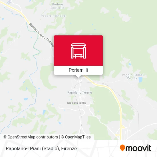 Mappa Rapolano-I Piani (Stadio)