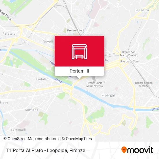 Mappa T1 Porta Al Prato - Leopolda