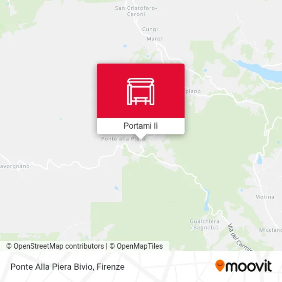 Mappa Ponte Alla Piera Bivio