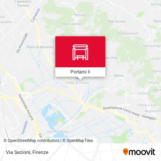 Mappa Via Sezioni