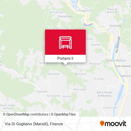 Mappa Via Di Gugliano (Marsili)