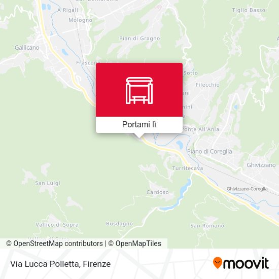 Mappa Via Lucca Polletta