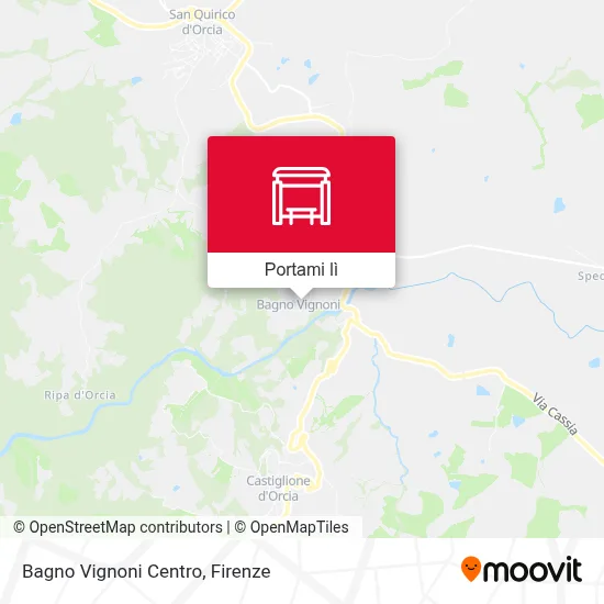 Mappa Bagno Vignoni Centro