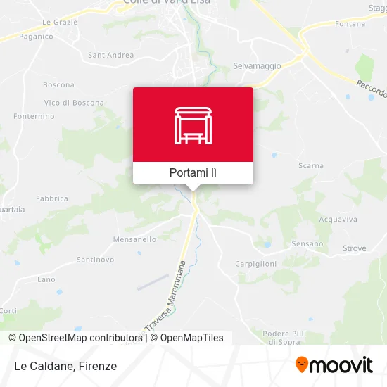 Mappa Le Caldane