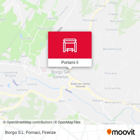 Mappa Borgo S.L. Fornaci